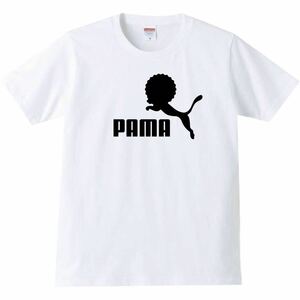 【送料無料】【新品】TAMA タマ Tシャツ パロディ おもしろ プレゼント メンズ 白 Lサイズ