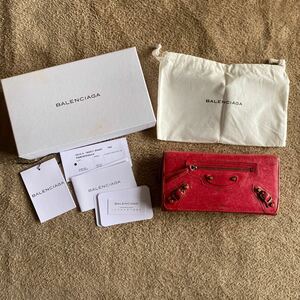 BALENCIAGA バレンシアガ 長財布 箱・巾着付