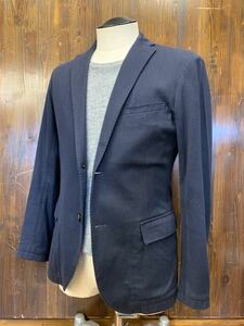 J446 men's jacket BEAUTY&YOUTH UNITED ARROWS United Arrows thin thin slim chin -stroke navy tailored 2B 2.(8) /M