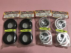 送料無料 YOKOMO 小径ホイル ラジコン タイヤホイール セット ドリフト 1/10 ヨコモ ロンシャン? 旧車 街道レーサー