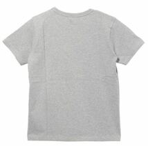 新品13805 チャンピオンchampion 半袖Tシャツ　グレー160cm胸袖ロゴ刺繍Tシャツ夏綿100%ユニセックス男女兼用ジュニア学校公園着スポーツ_画像2