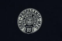 【OBEY】オベイ PROPAGANDA MFG Tシャツ 半袖 ブラック クロ 前後 ロゴプリント サイズM ストリート_画像7