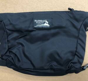 Healthknit tag equipped belt bag HKB-1177 black storage capacity 3L using .. inside pocket equipped 