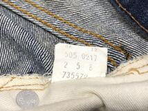 75年2月製ヴィンテージ！オリジナル！MADE IN USAリーバイス Levi's505 66前期モデル シングルステッチtalon42生産工場8 W31実測W81cm_画像4