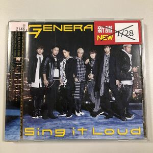 貴重です！CD　GENERATIONS SING IT LOUD【21-03A】