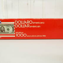 昭和レトロ 当時物＊レトロジグソーパズル＊未開封 保管品＊2点＊LIRA ITALIANA＊DOLLAR AMERICAN＊1000PCS＊MADE IN ITALY＊リラ ドル紙幣_画像7