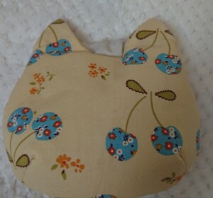 ねこバネポーチ ハンドメイド