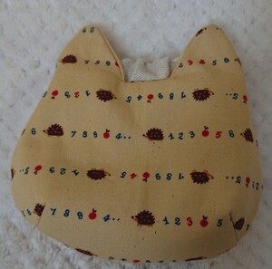ねこバネポーチ ハンドメイド