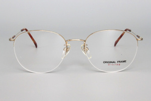 【未使用・新品】SABAE ORIGINAL FRAME ナイロール B.31 COL.ゴールド GP 52□18 135 MADE IN JAPAN -2