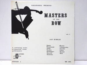 加盤 ヤン クベリーク JAN KUBELIK MASTERS OF THE BOW MB 1001 MADE IN CANADA