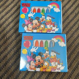 Mickey Crayon 8 Colors 2 штуки Новая неиспользованная бесплатная доставка