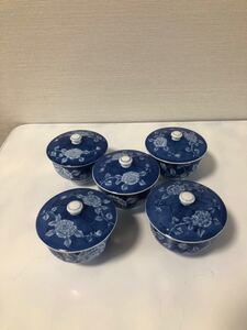蓋付き 湯飲み 5客 有田焼 湯飲