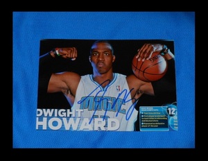 [ free shipping. ]*NBA super Star do wide * Howard * Ray The Cars place . era. autograph autograph picture frame attaching 