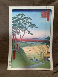 Art hand Auction ◆歌川広重 名所江戸百景 原寸複製額絵◆A-444, 絵画, 浮世絵, 版画, 名所絵