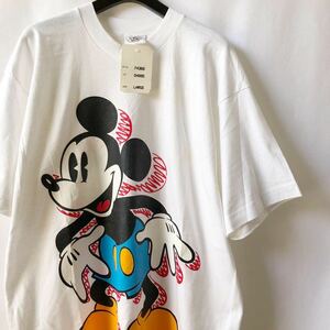 青パン! NOS! 90s MICKEY MOUSE Tシャツ L USA製 ビンテージ 90年代 ミッキーマウス ミッキー Disney ディズニー オリジナル ヴィンテージ