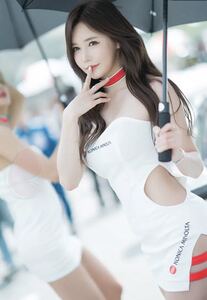 レースクィーン コスプレ sexy ロゴ入り コンパニオン キャンギャル 水着 セクシーワンピース ホワイト&レッドライン 露出 チョーカー