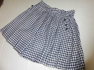 150! Pom Ponette! thousand bird .. pleat culotte skirt *