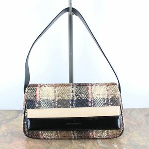 BURBERRY CHECK PATTERNED SEMI SHOULDER BAG/バーバリーチェックセミショルダーバッグ