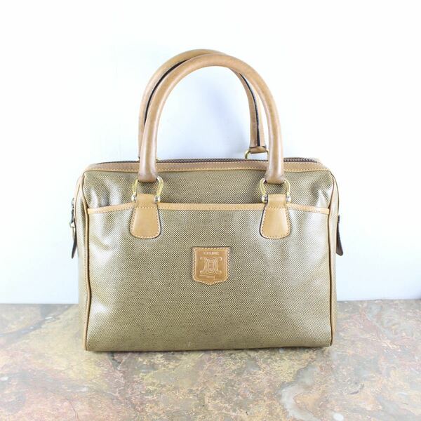 OLD CELINE MACADAM LOGO HAND BAG MADE IN ITALY/オールドセリーヌマカダムロゴハンドバッグ