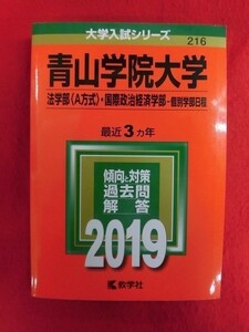 N193 赤本 大学入試シリーズ　2019年 青山学院大学 法学部 ・国際政治経済学部