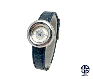 Lunage ルナージュ AD-005 ダイヤ文字盤 D0.25ct ワニ革 クロコダイル 腕時計 クオーツ 電池式