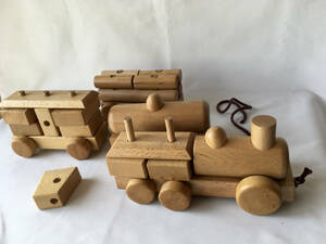 *. car ... wooden toy WOOD TOY tree . natural material tree product connection 22 parts building blocks rare? rare 