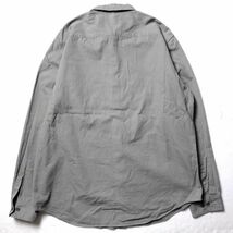 00's ギャップ GAP コットンツイル チノシャツ 灰 (L) グレー 無地 長袖 00年代 旧タグ オールド 2002年モデル_画像3