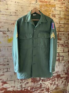 70s U.S.ARMY UTILITY SHIRT MILITARY ヴィンテージ ビンテージ USARMY ユーティリティーシャツ ミリタリーシャツ アメカジ 60s 送料無料