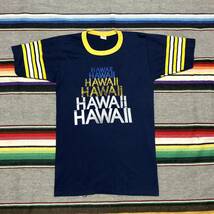 70’s～80’s Velva Sheen HAWAII Tシャツ 検索:古着 アメカジ ビンテージ ベルバシーン リンガー ハワイ 70年代 80年代 ポリコットン_画像4