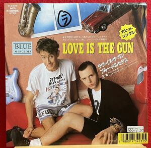 EP盤 見本盤ブルーメルセデス / LOVE IS THE GUN 7inchレコード その他にもプロモーション盤 レア盤 人気レコード 多数出品中