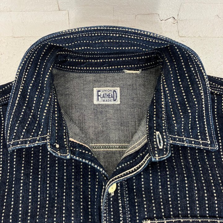 FLATHEAD フラットヘッド ウォバッシュ ワークシャツ 7012W SIZE: 38 インディゴ MH632026052501_サムネイル画像3