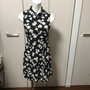  новый товар H&M H and M мини-юбка One-piece цветочный принт US4 размер 1500 иен .. снижение цены 