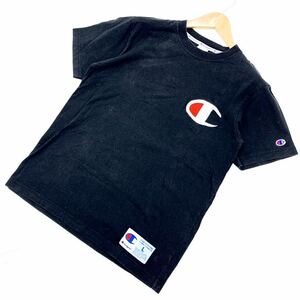  ■チャンピオン CHAMPION 半袖Tシャツ 胸ビッグロゴ ブラック Lサイズ 【人気のデカロゴ♪】【好デザイン♪】■EB64