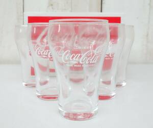 レトロコレクション　当時物 ＊Coca-Cola　コカコーラ ＊8OZ FOUNTAIN GLASS 　ファウンテングラス ＊1/2DOS 6個セット＊ 東洋ガラス製　