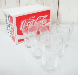 レトロコレクション　当時物 ＊Coca-Cola　コカコーラ ＊8OZ FOUNTAIN GLASS ファウンテングラス ＊1/2DOS 六個セット＊ 東洋ガラス製　