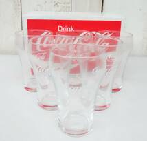 レトロコレクション　当時物 ＊Coca-Cola　コカコーラ ＊8OZ FOUNTAIN GLASS ファウンテングラス ＊1/2DOS 六個セット＊ 東洋ガラス製　_画像1