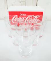 レトロコレクション　当時物　＊コカコーラ 　Coca-Cola＊8OZ FOUNTAIN GLASS ファウンテングラス ＊1/2DOS 　6個セット＊ 東洋ガラス製　_画像4