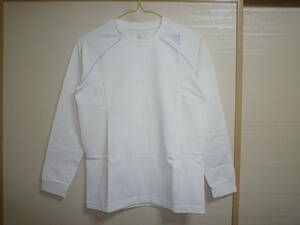  Adidas climawarm reverse side nappy stretch inner shirt white 150 size 