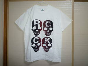  Gris ma-GLIMMER ROCK short sleeves T-shirt white S size 