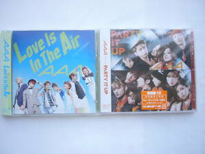 AAA（トリプルエー）セット /「PARTY IT UP（初回盤CD）」（未開封）＋「Love Is The Air」初回特典 トレーディングカード付