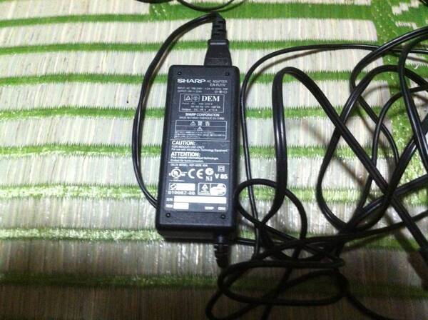 シャープ SHARP ノートパソコン Mebius用ACアダプター EA-RJ1V