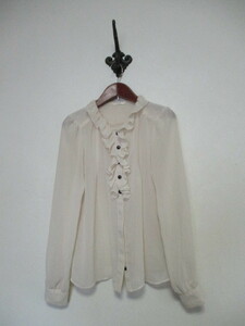 SHIPS. becomes chiffon long sleeve blouse (USED)50721②