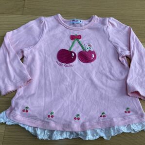 ミキハウス 長袖Tシャツ 80センチ トップス キッズ ベビー服 子供服 うさこちゃん 長袖カットソーの画像1