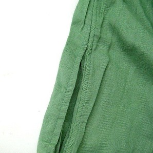 未使用 ドラッグストアーズ 可愛いフラワー 刺繍 レース ナチュラル チュニック ワンピース グリーン 緑 綿100％ F 15号 LL ゆったり大きめの画像9