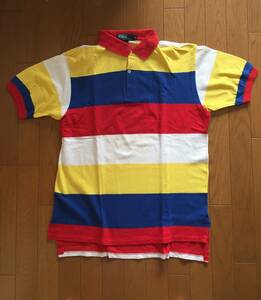 1990 годы производства POLO RALPH LAUREN Polo Ralph Lauren рубашка-поло America производства Polo спорт 