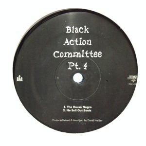 12inchレコード　DAVID HOLDER / BLACK ACTION COMMITTEE PT.4