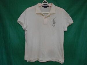 * Ralph Lauren * polo-shirt with short sleeves * white *sizeL/G