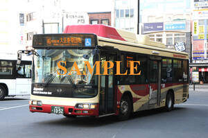 D【バス写真】L版１枚　長電バス　ブルーリボンシティ　ハイブリッド路線車
