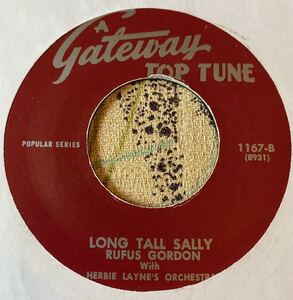 Rufus Gordon / Chuck Lovett With Herbie Layne's Orchestra 7inch Long Tall Sally / Short Fat Fannie Black RnR ロカビリー