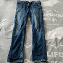 即発送 美品 ユニクロ JEANS デニム インディゴ w29 uniqro スリム slim vintage London_画像1